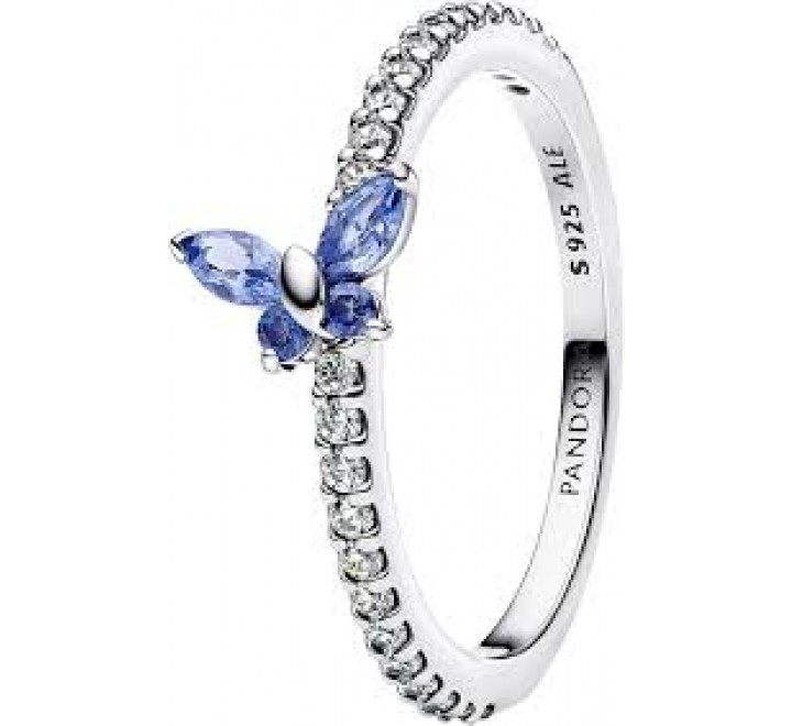 ANILLO PANDORA PLATA MARISPOSA AZUL N?16 194269C01-56