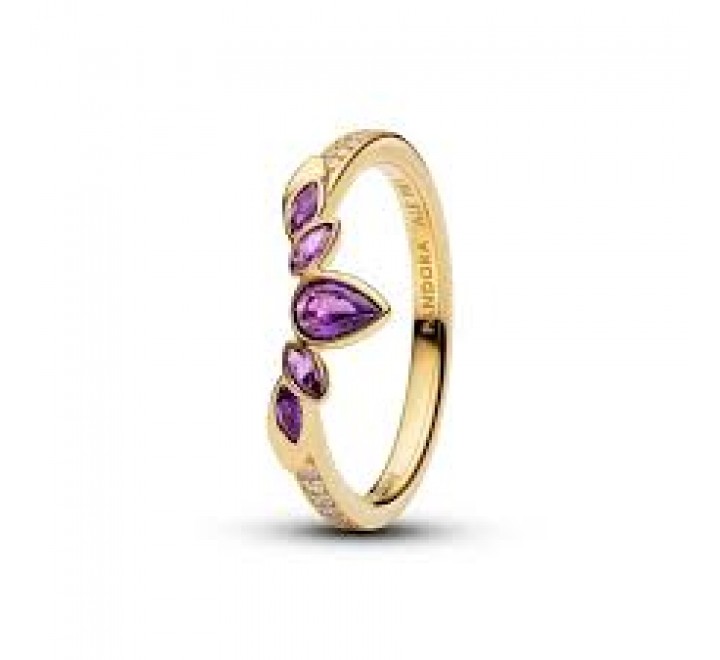 ANILLO PANDORA PLATA DORADA FROZEN ANNA DISNEY 164135C01-56