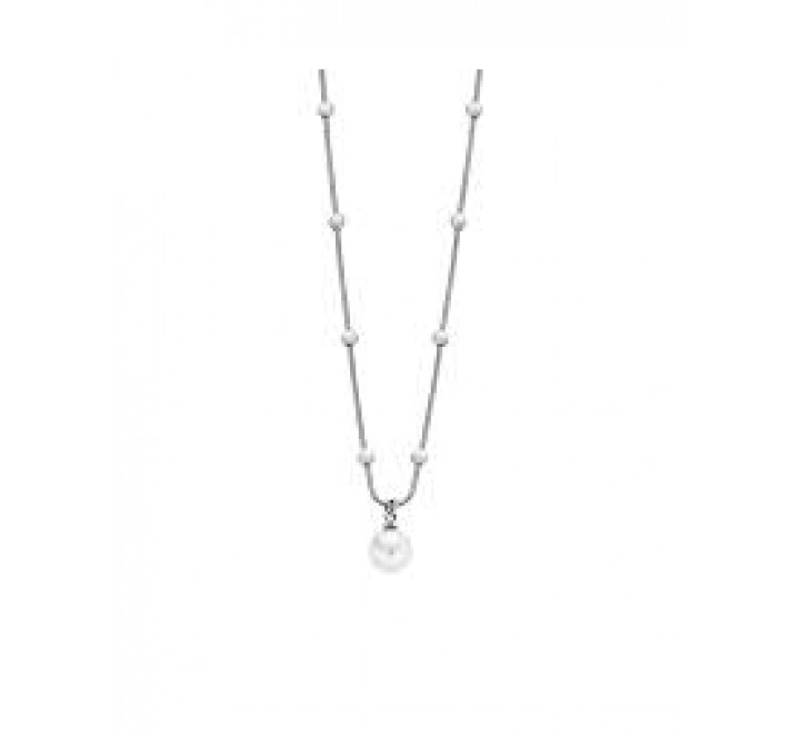 GARGANTILLA LOTUS ACERO BOLITAS Y PERLA LS1851/1/1