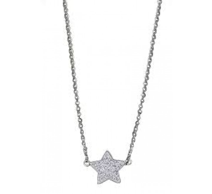 GARGANTILLA LOTUS ACERO ESTRELLA CIRCONITAS LS1864/1/1