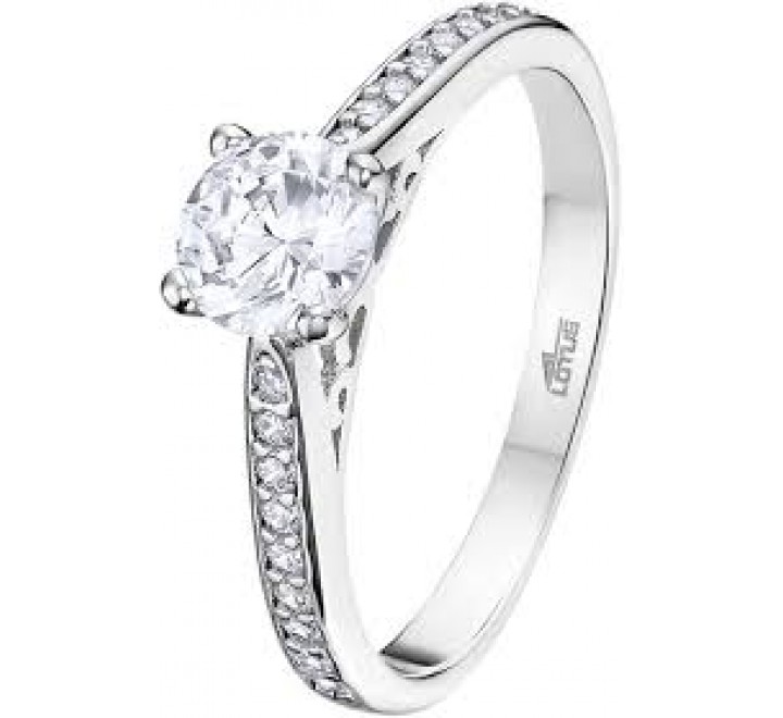 ANILLO LOTUS PLATA CIRCONITA GARRAS N?14 LP3441-3/114