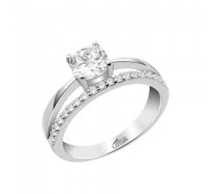 ANILLO LOTUS PLATA CON CIRCONITAS N?12 LP3741-3/112