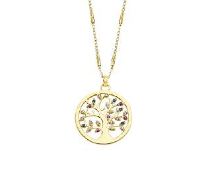 GARGANTILLA LOTUS PLATA DORADA ARBOL VIDA LP1890-1/2