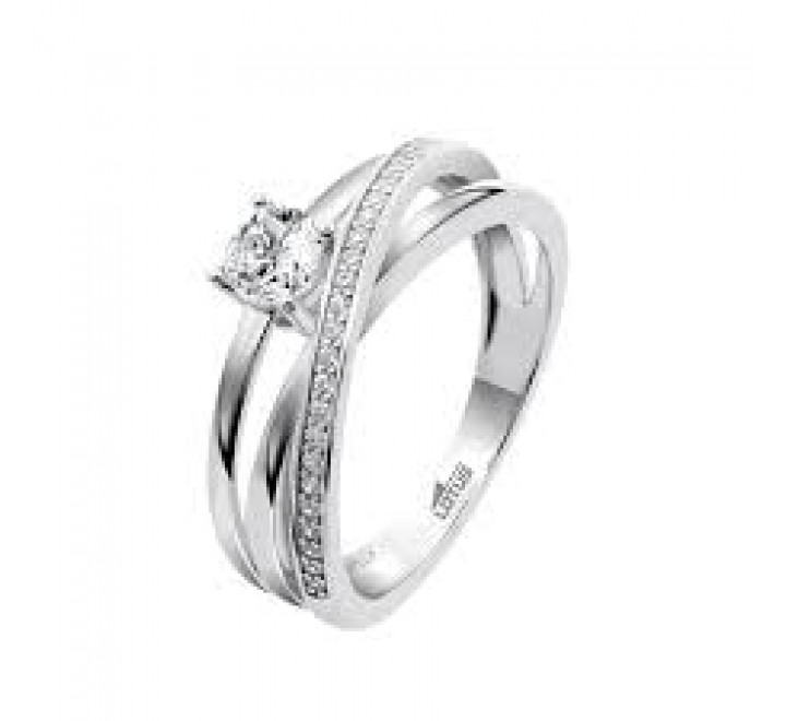 ANILLO LOTUS PLATA CIRCONITAS N?16 LP3732-3/116