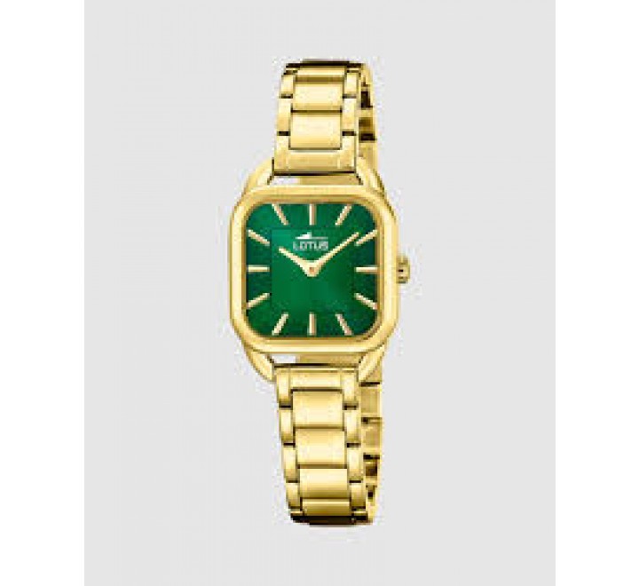 RELOJ LOTUS CAJA Y ARMIS ACERO ESFERA VERDE 19021/3