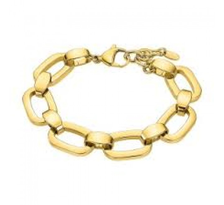 GARGANTILLA LOTUS ACERO DORADO ESLABONES LISOS LS2581/2/2