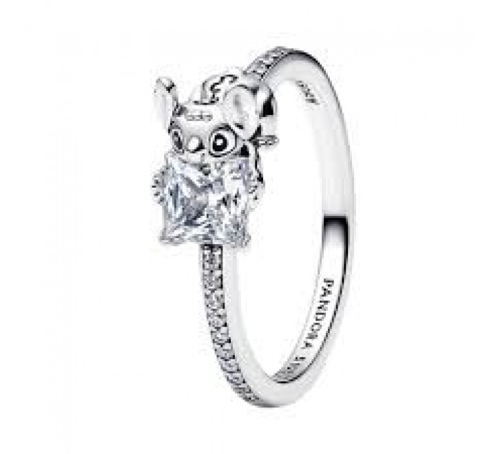 ANILLO PANDORA PLATA GEMA Y STITCH DISNEY N?10 193740C01-50