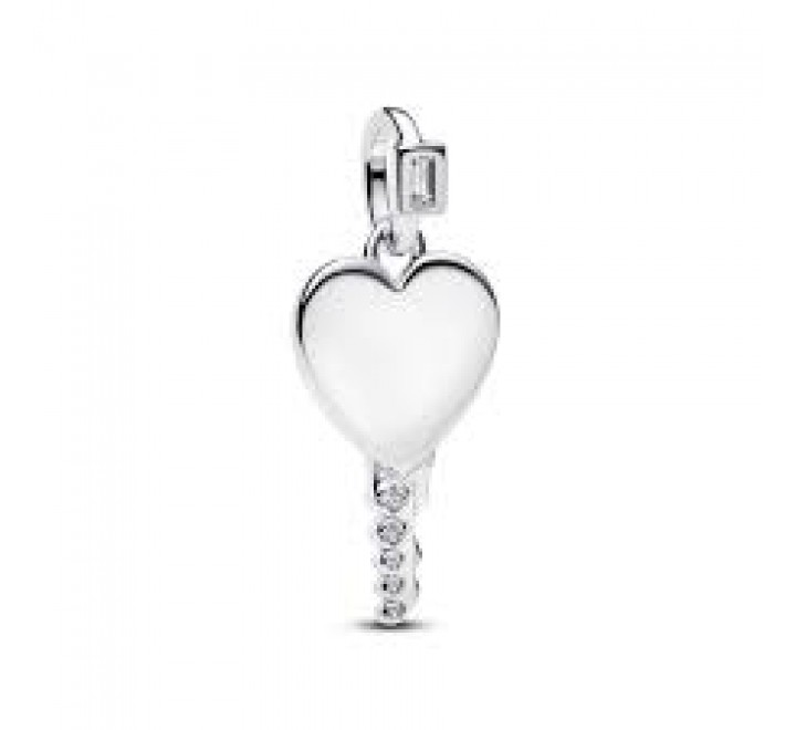 COLGANTE PANDORA PLATA LLAVE CORAZON GRABABLE 394353C01