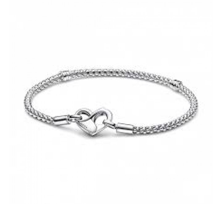 PULSERA PANDORA PLATA CADENA CON TACHUELAS 592453C00-18