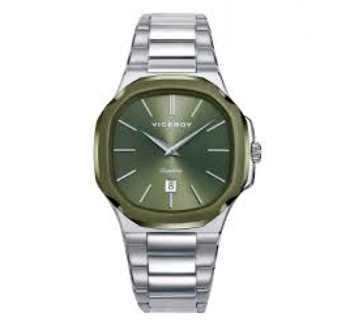 RELOJ VICEROY ACERO ESFERA Y BISEL VERDE 45111-67