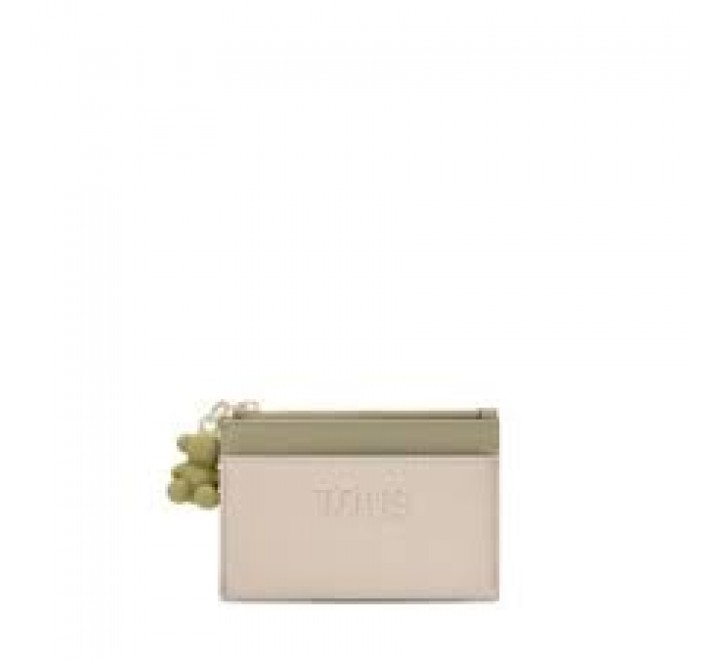 MONEDERO L TOUS AUDREE SAFFIANO TOPO-VERDE 2002361443