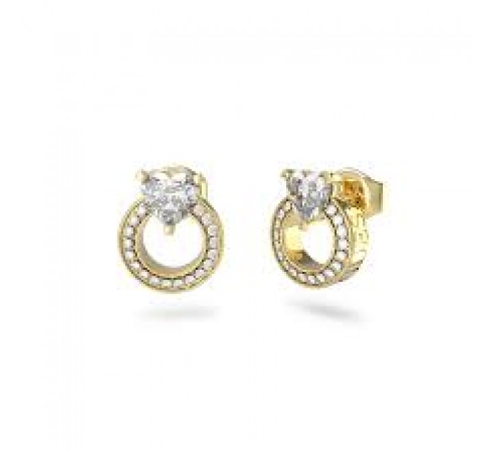 PENDIENTES GUESS ACERO DORADO REDONDOS CIRC JUBE04664JWYGT-U