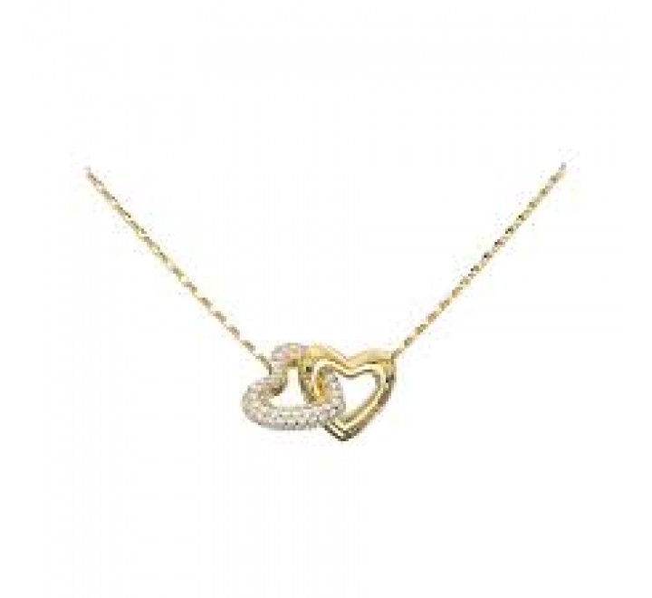 GARGANTILLA GUESS ACERO DORADO CORAZONES JUBN06013JWYGT-U