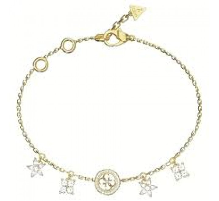 PULSERA GUESS ACERO DORADO CIRCONITAS JUBB06033JWYGS