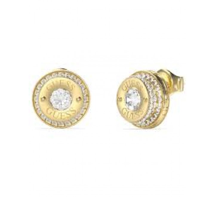 PENDIENTES GUESS ACERO DORADO CIRCONITAS JUBE05557JWYGT-U