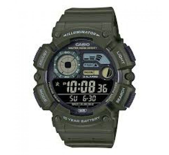 RELOJ CASIO DIGITAL CAUCHO VERDE WS-1500H-3BVEF