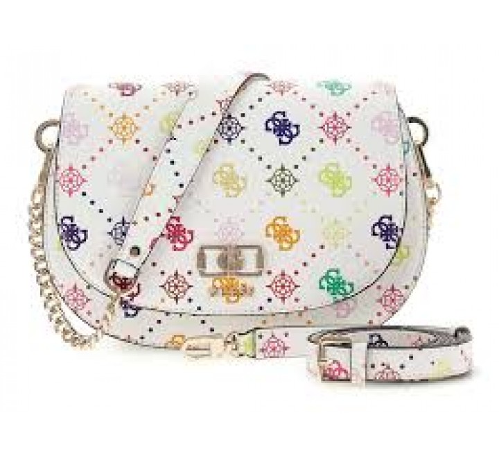 BOLSO GUESS EMELIE LOGO FLAP SHOULDER BAG HWGM9928200 MUO