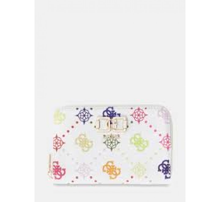 MONEDERO GUESS MEDIANO EMELIE LOGO SLG ZIP SWGM9928140 MUO