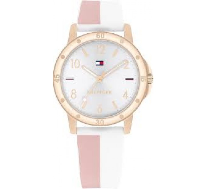 RELOJ TOMMY HILFIGER CAJA ROSADA CORREA SILICONA 1720015