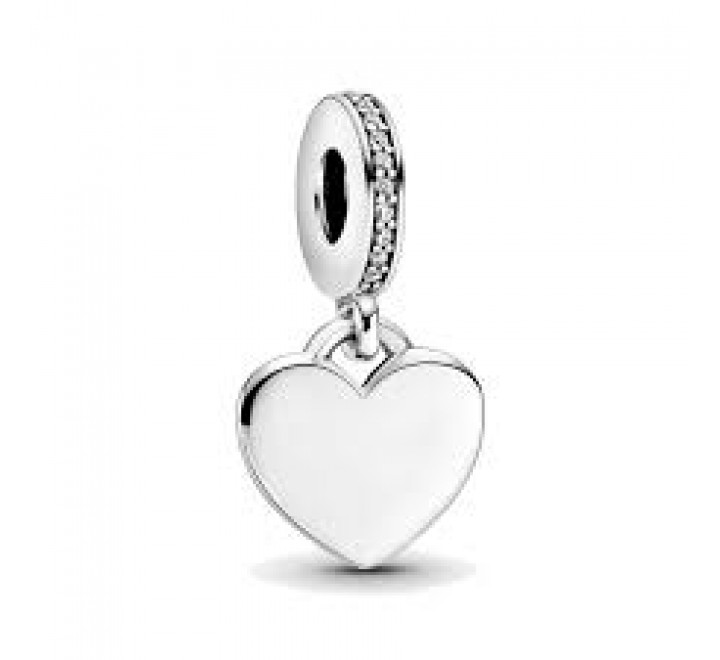 CHARM PANDORA PLATA COLGANTE CORAZON GRABABLE 798761C01