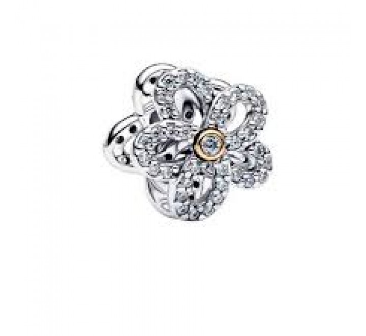 CHARM PANDORA PLATA FLOR EN FILIGRANA Y PAVE 764480C01