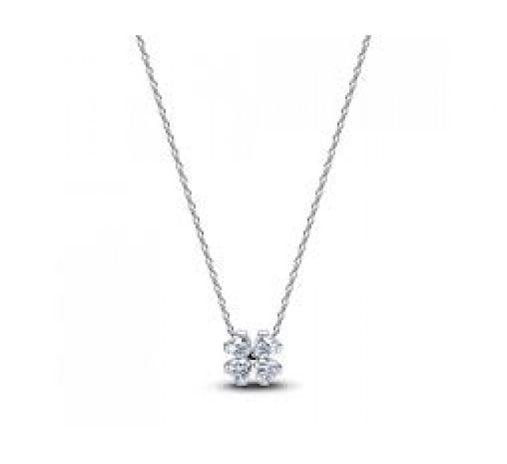 GARGANTILLA PANDORA PLATA TREBOL SUERTE BRILLAN 394502C01-45
