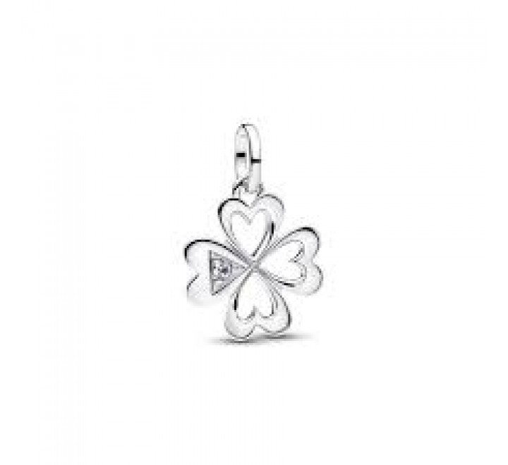 CHARM PANDORA PLATA TREBOL CUATRO HOJAS CORAZON 793034C01