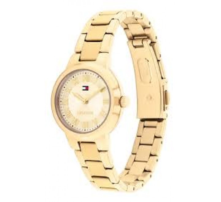 RELOJ TOMMY HILFIGER CAJA Y ARMIS ACERO DORADO 1782905