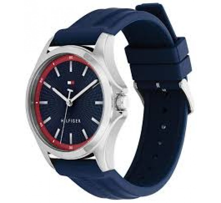 RELOJ TOMMY HILFIGER CAJA ACERO CORREA SILICONA AZUL 1710738