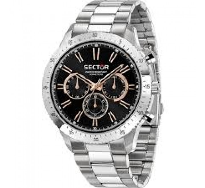 RELOJ SECTOR CAJA 45MM Y ARMIS ACERO ESFER NEGRA R3253578028