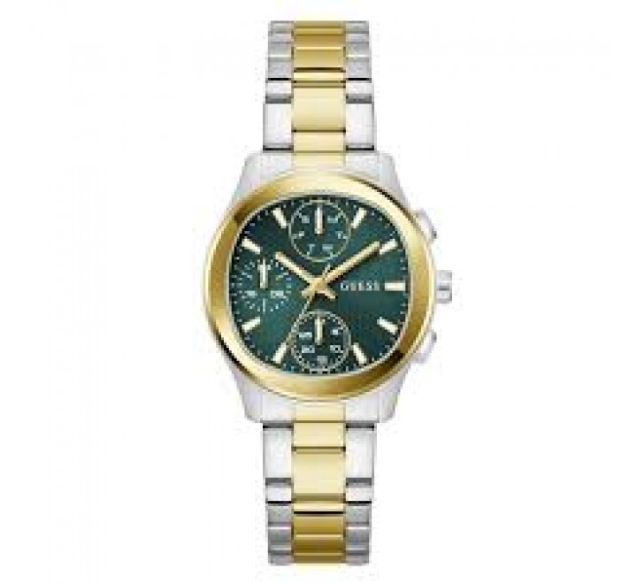 RELOJ GUESS ACERO BICOLOR ESFERA VERDE GW1031L6