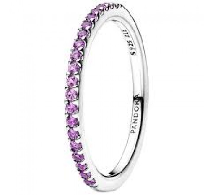 ANILLO PANDORA PLATA CIRCONITAS ROSAS N?14 192999C04-54