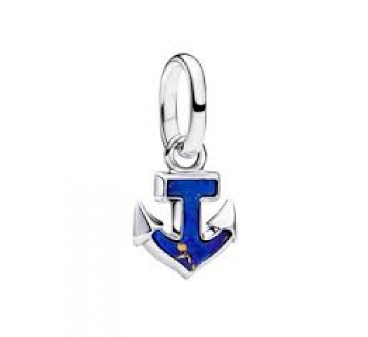 CHARM MINI PANDORA ME PLATA ANCLA AZUL 794610C01