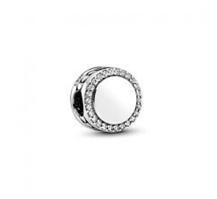 CHARM PANDORA PLATA BOTON BRILLANTE PARA GRABAR 798747C01