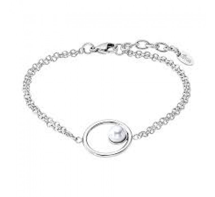 PULSERA LOTUS ACERO REDONDO Y PERLA LS2000/2/1