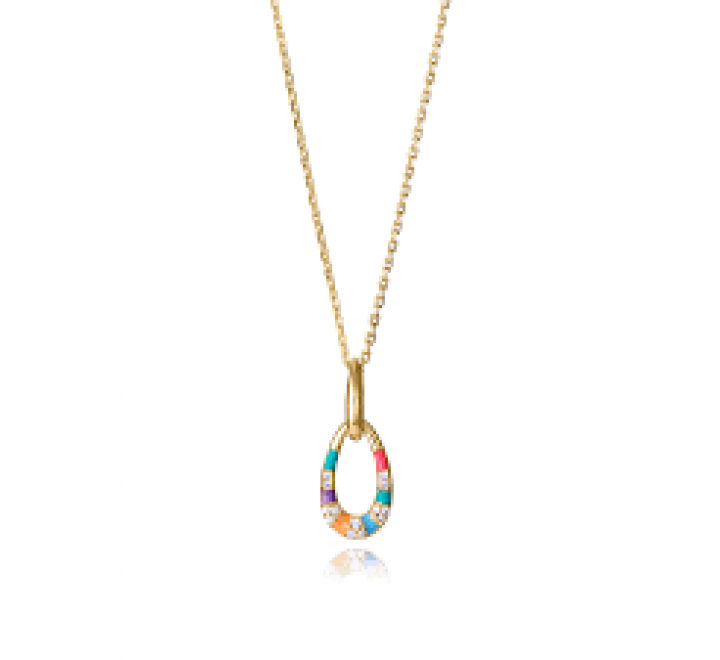 GARGANTILLA VICEROY PLATA DORADA CIRCONITAS 15133C100-39