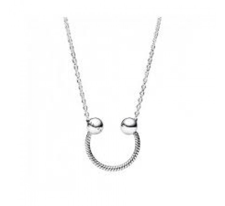 COLLAR PANDORA PLATA HERRADURA MOMENTS 392747C00-45