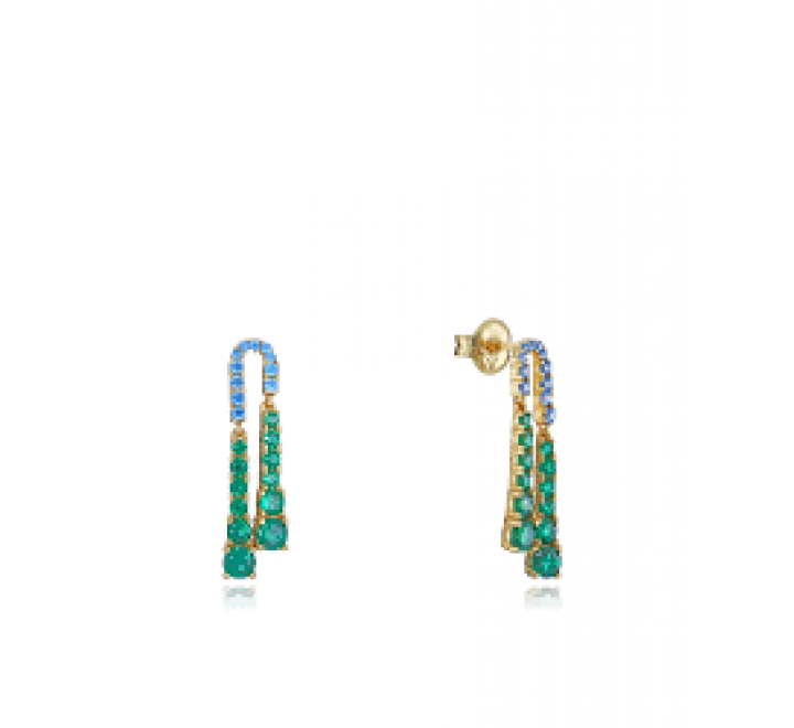 PENDIENTES VICEROY PLATA DORADA CIRCONITA COLOR 13170E100-30