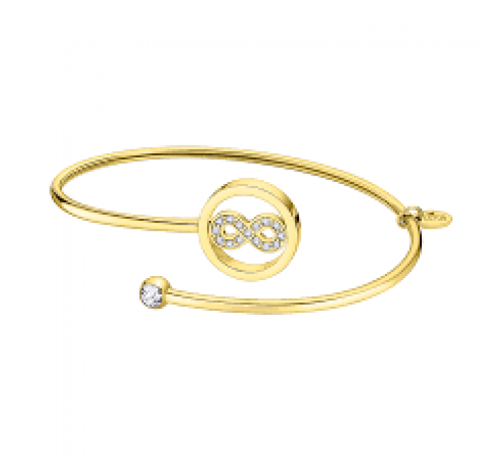 PULSERA LOTUS RIGIDA ACERO DORADO INFINITO LS2169/2/9
