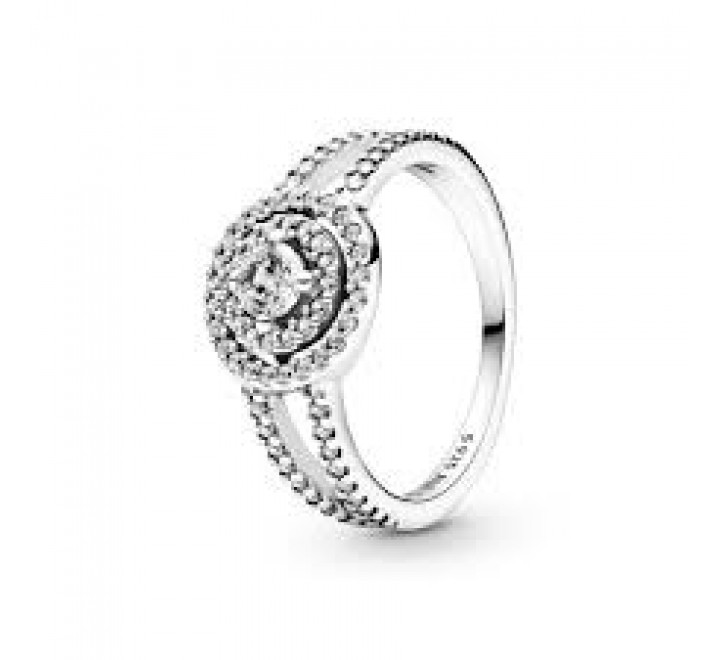ANILLO PANDORA PLATA DOBLE HALO CIRCONITAS 199408C01-56