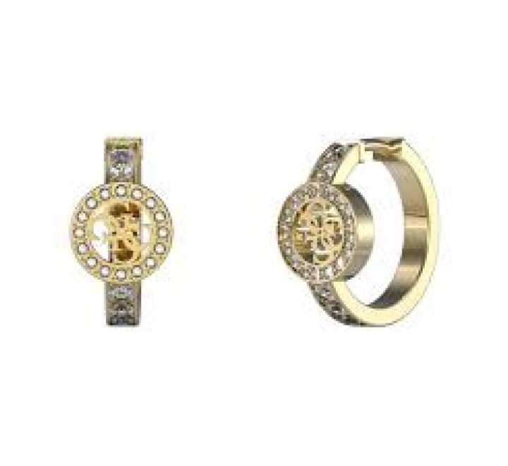 PENDIENTES GUESS ACERO DORADO ARO CIRCONIT JUBE03138JWYGT-U
