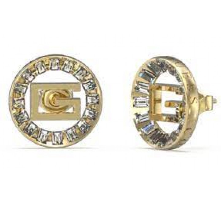 PENDIENTES GUESS ACERO DORADO REDONDO CIRCO JUBE03014JWYGT-U