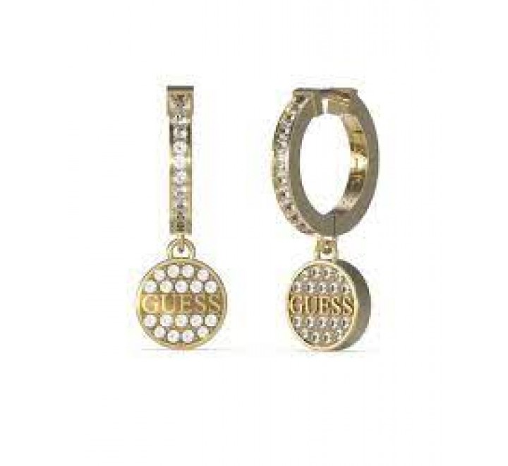 PENDIENTES GUESS ACERO DORADO ARO CIRCONITA JUBE03137JWYGT-U