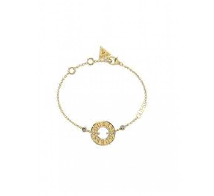 PULSERA GUESS ACERO DORADO REDONDO CIRCONITAS JUBB03113JWYGS