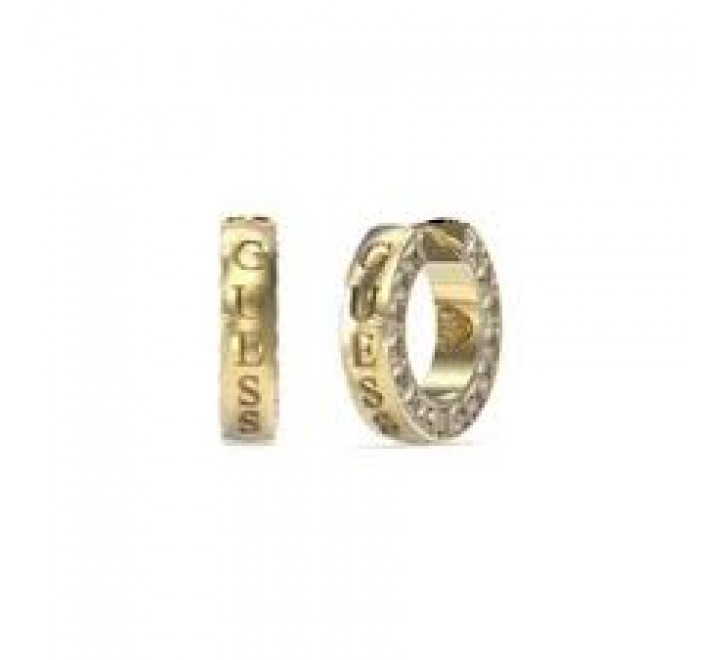 PENDIENTES GUESS ACERO DORADO ARO CIRCONITA JUBE03160JWYGT-U