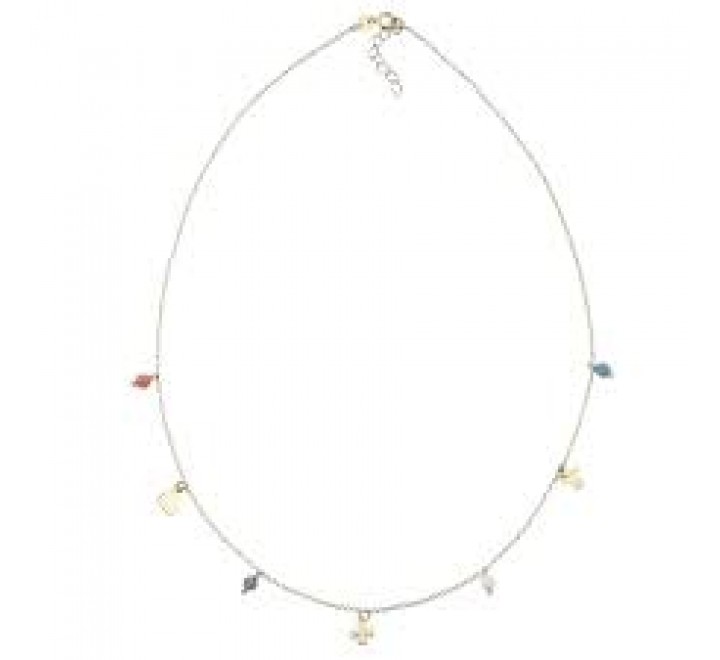 GARGANTILLA PLATA DORADA CUARZOS COLORES Y FORMAS 00511607