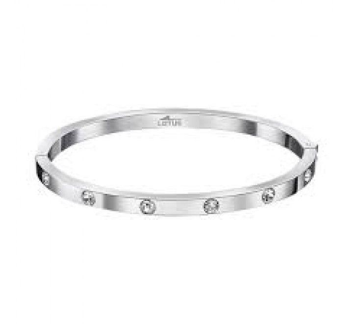 PULSERA LOTUS ACERO CON CIRCONITAS LS1846/2/1