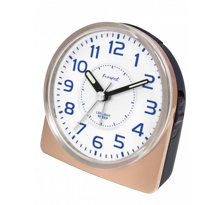 DESPERTADOR EUROFEST SILENCIOSO CHAMPAGNE FB0115/B