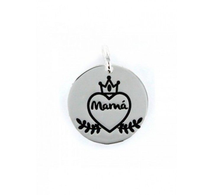 COLGANTE PROMOJOYA 9102697 PLATA MY LIFE DISCO 18 MM