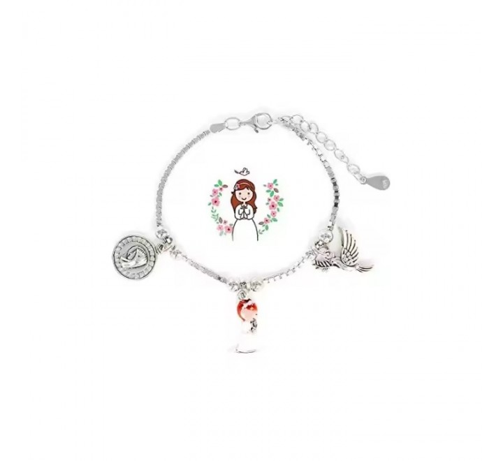 PULSERA PROMOJOYA METAL BA?ADO PLATA COMUNION 9125861